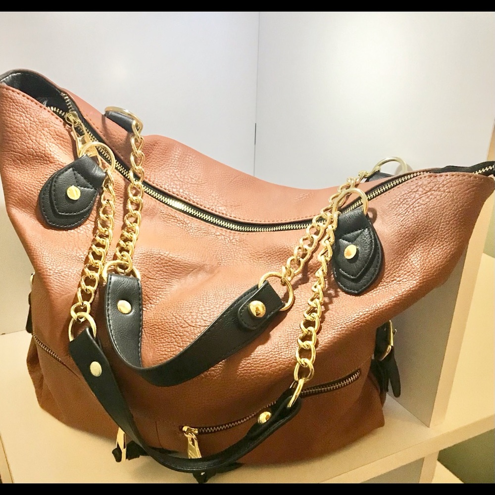 NWOT Steve Madden large brown satchel.